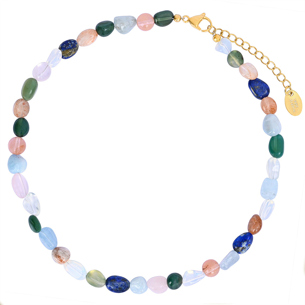 Collar de piedra brillo místico