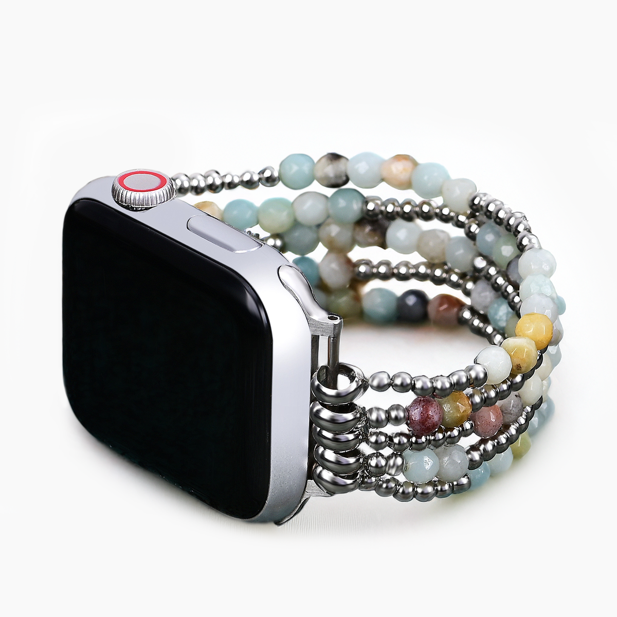 Correa elástica Amazonita Brillante para Apple Watch