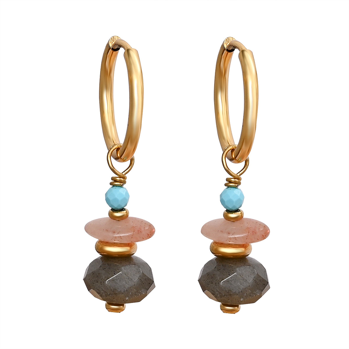 Pendientes Aurora Labradorita