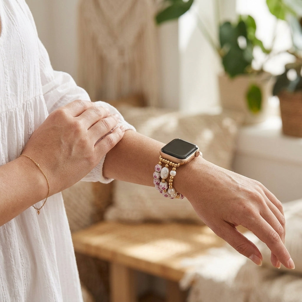 Correa para Apple Watch Rose Blossom de Porcelain Garden