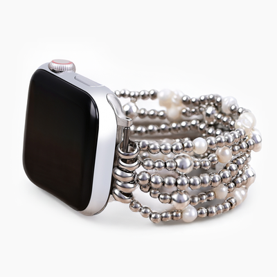 Correa elástica de perla brillante para Apple Watch
