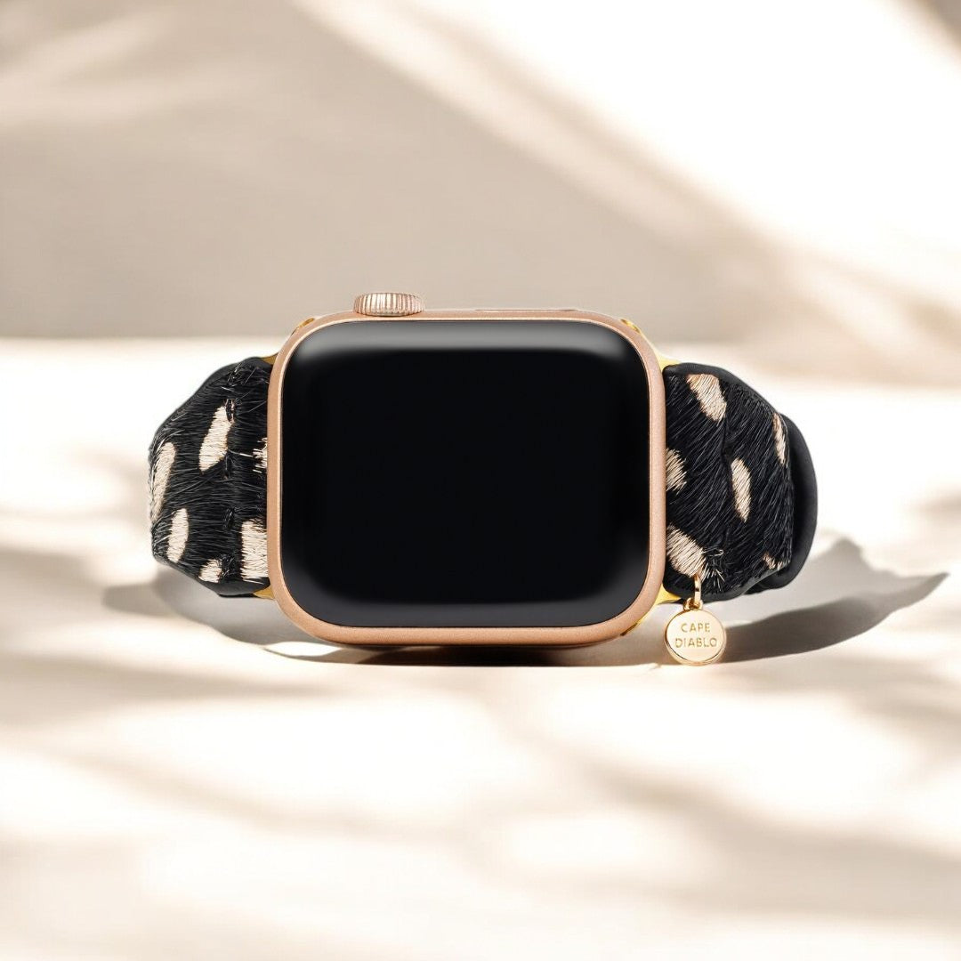Correa de cuero Safari monocromo para Apple Watch