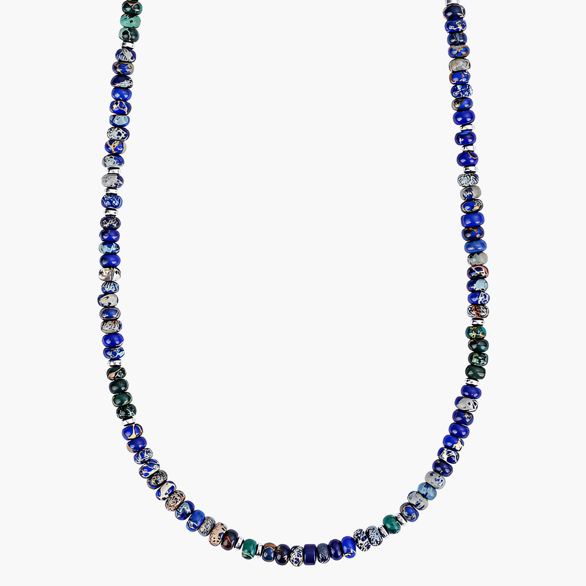 Collar Rústico de Jasper para Hombre