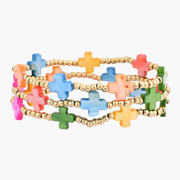 Conjunto de Pulseras Chakra Cross