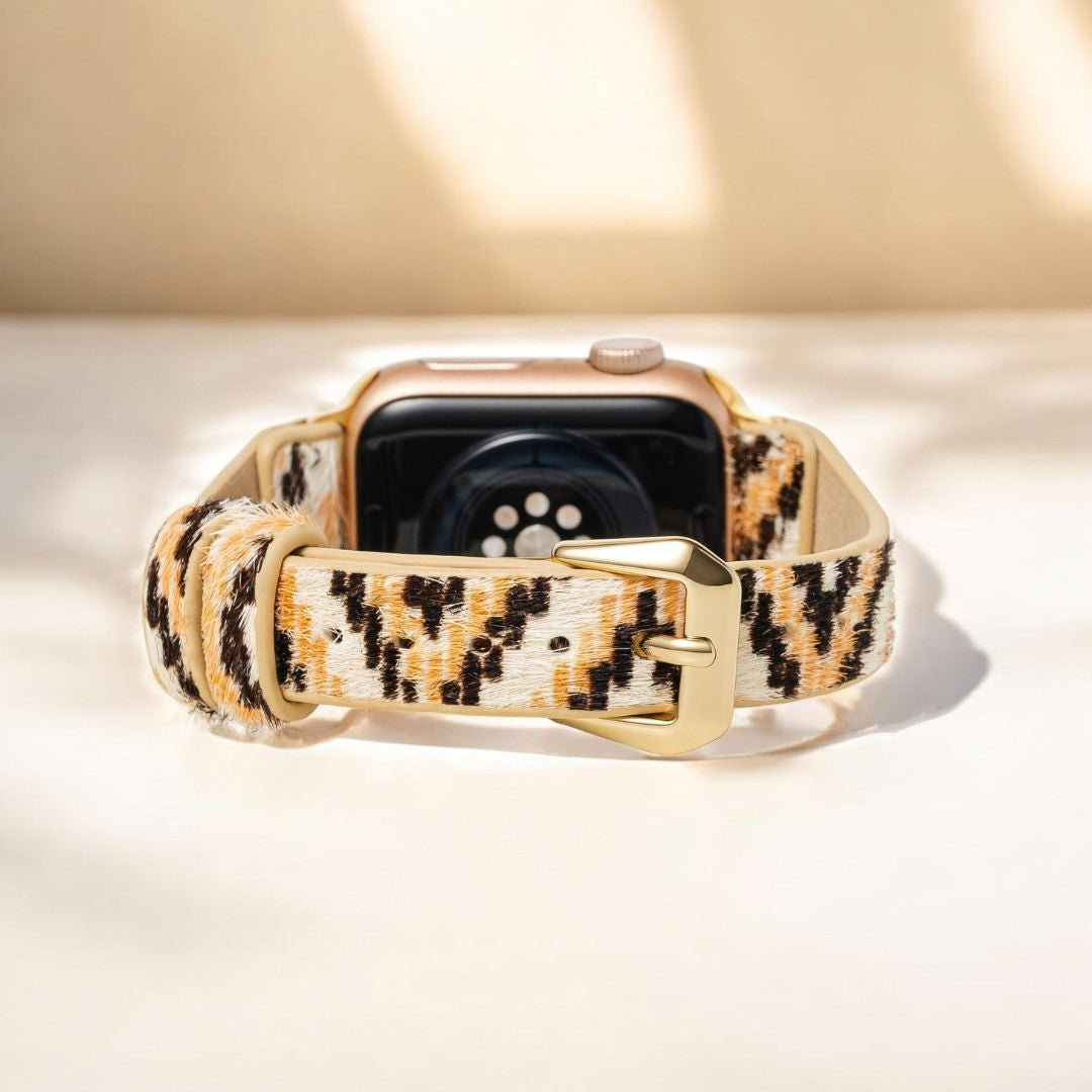 Correa de cuero Ebony Escalade para Apple Watch