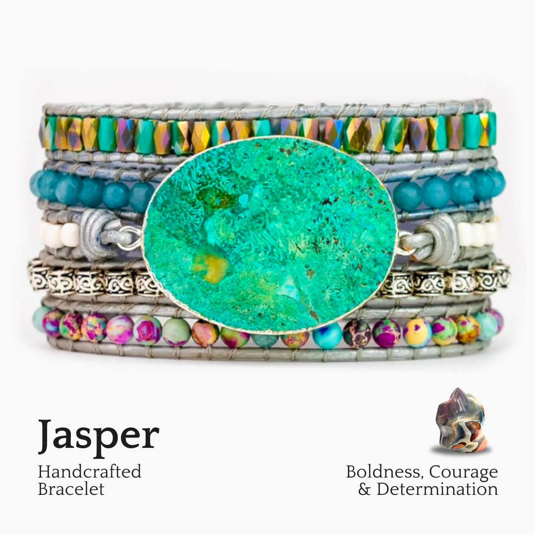 Pulsera envolvente de protección Ocean Jasper