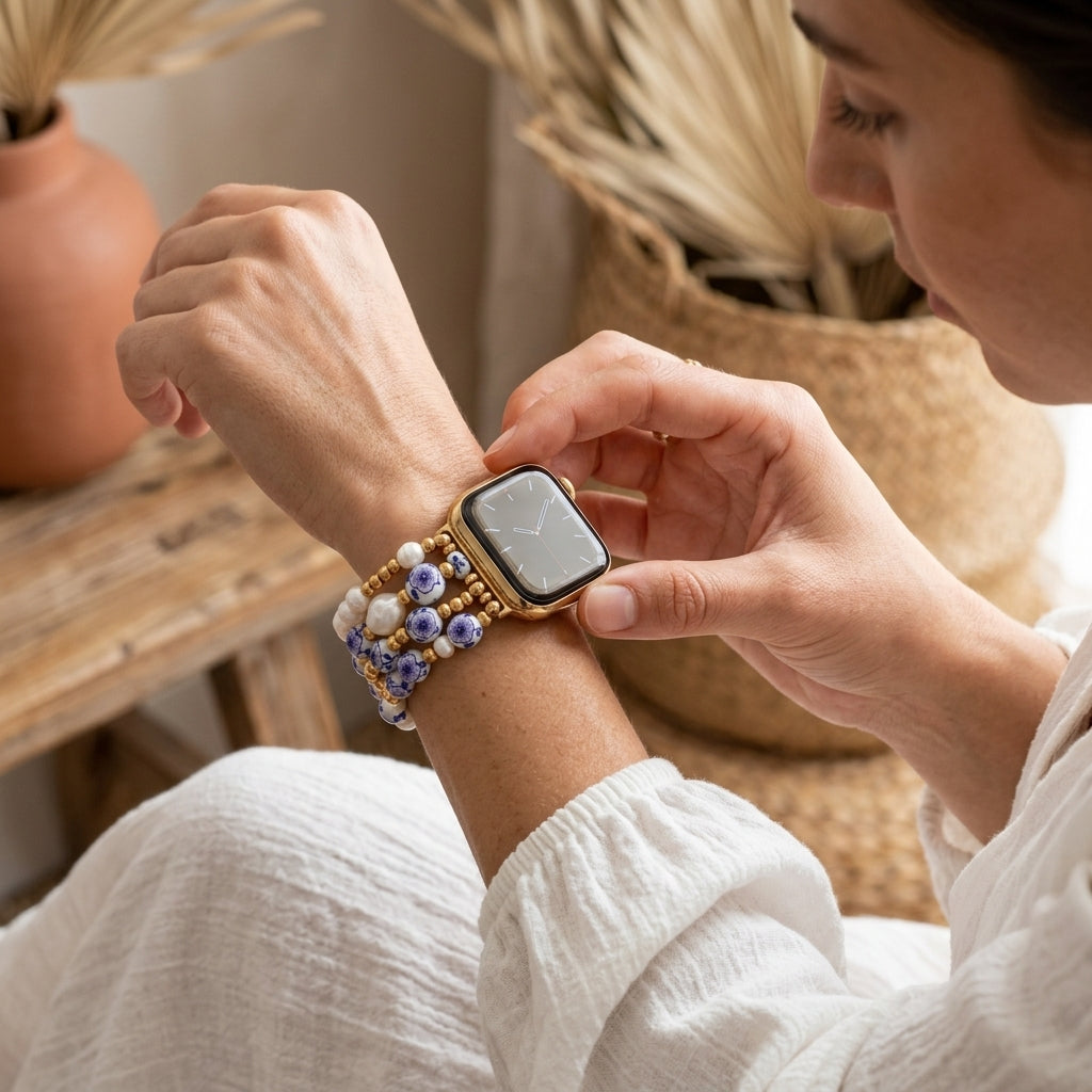 Correa para Apple Watch Lavender Bloom de Porcelain Garden