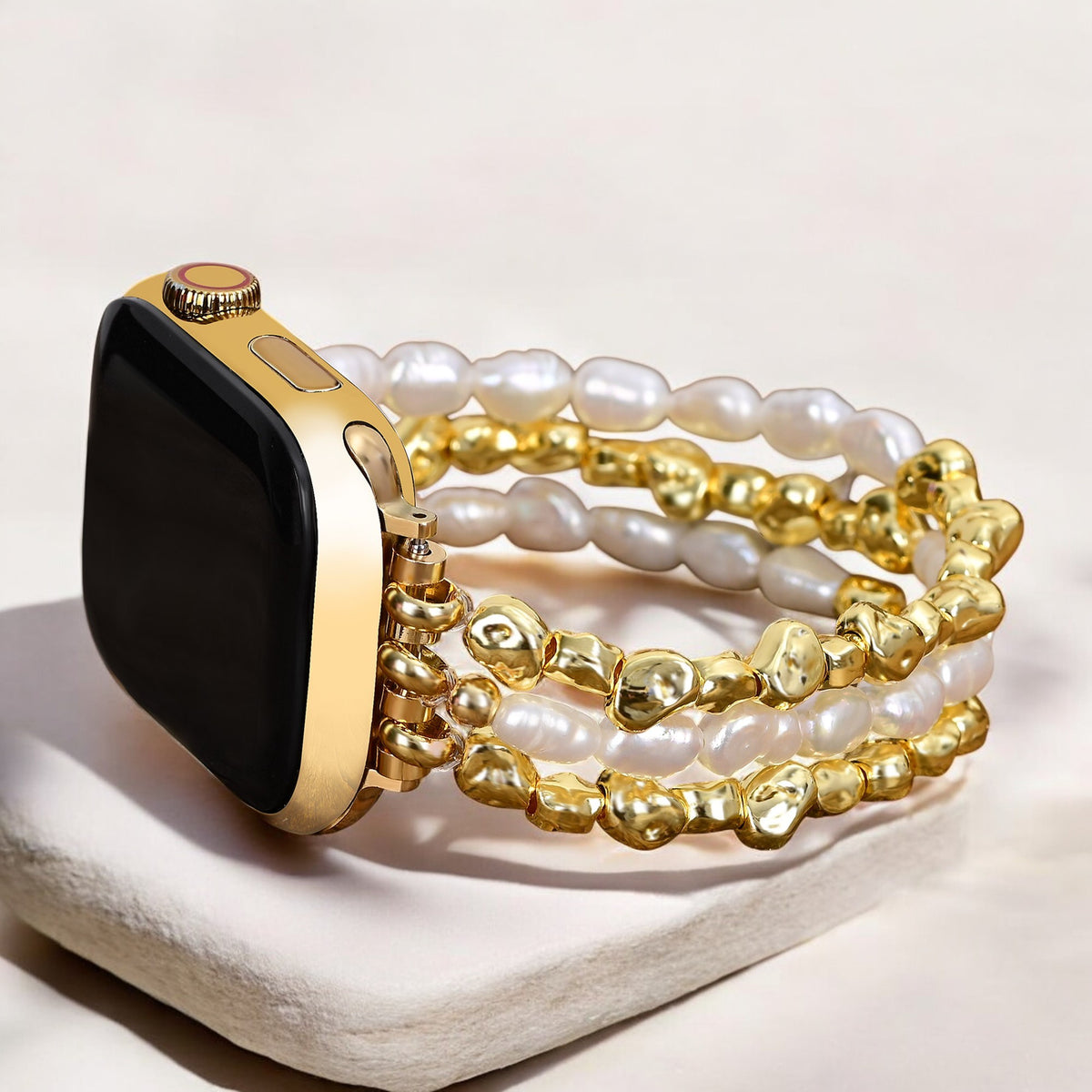 Correa Golden Pearl Stretch para Apple Watch