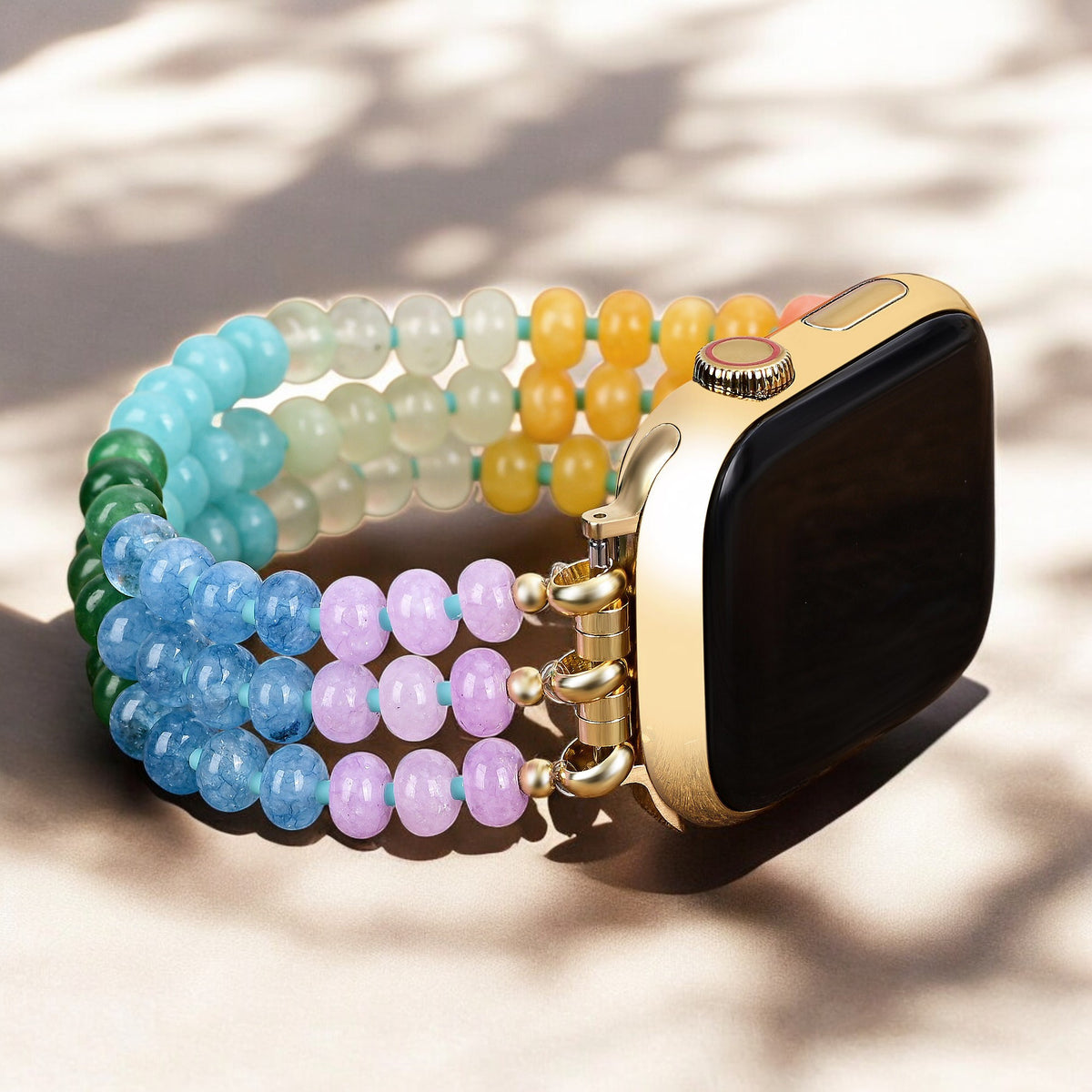 Correa Rainbow Glow Stone Stretch para Apple Watch