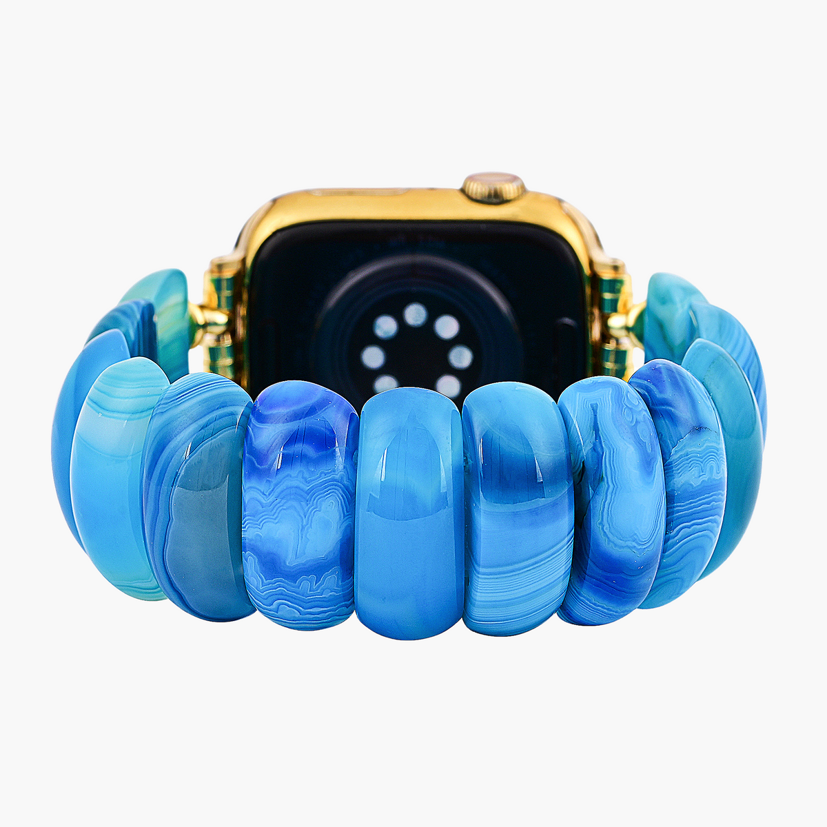 Correa elástica Blue Lagoon Agate para Apple Watch