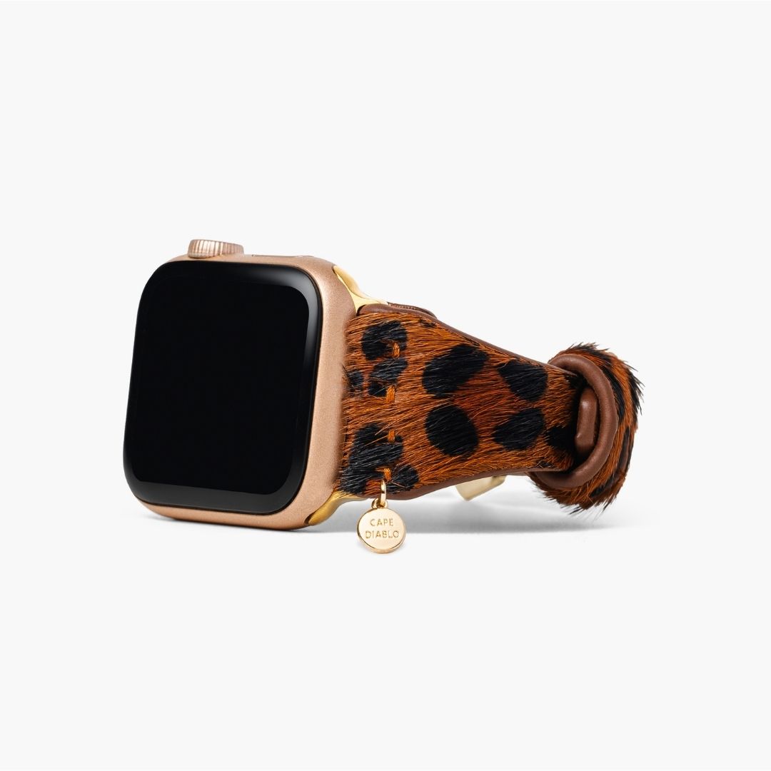 Correa Panthera Brown Leather Apple Watch