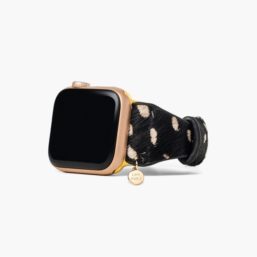 Correa de cuero Safari monocromo para Apple Watch