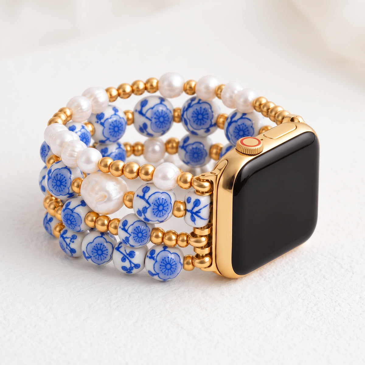 Correa para Apple Watch Blue Blossom de Porcelain Garden