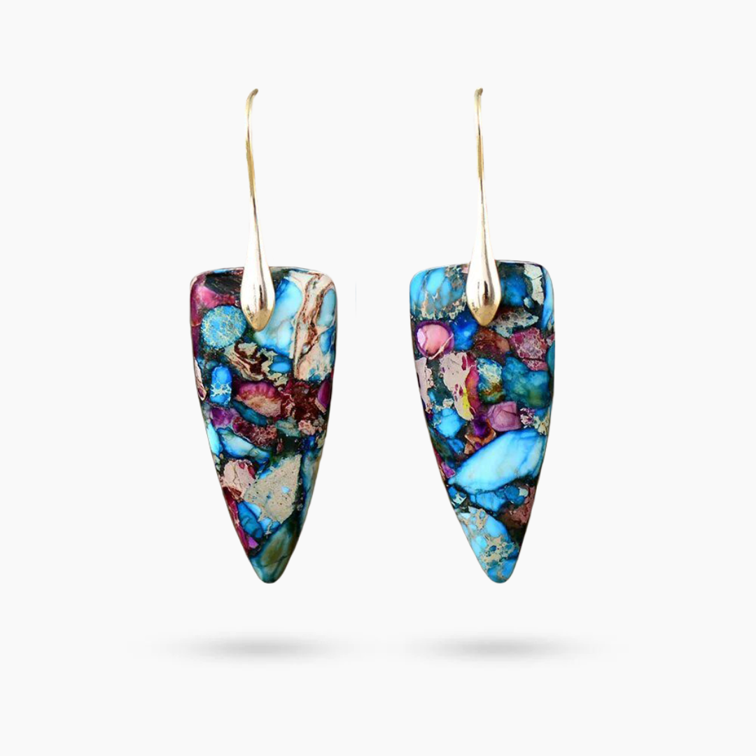 Pendientes Coastal Radiance Jasper