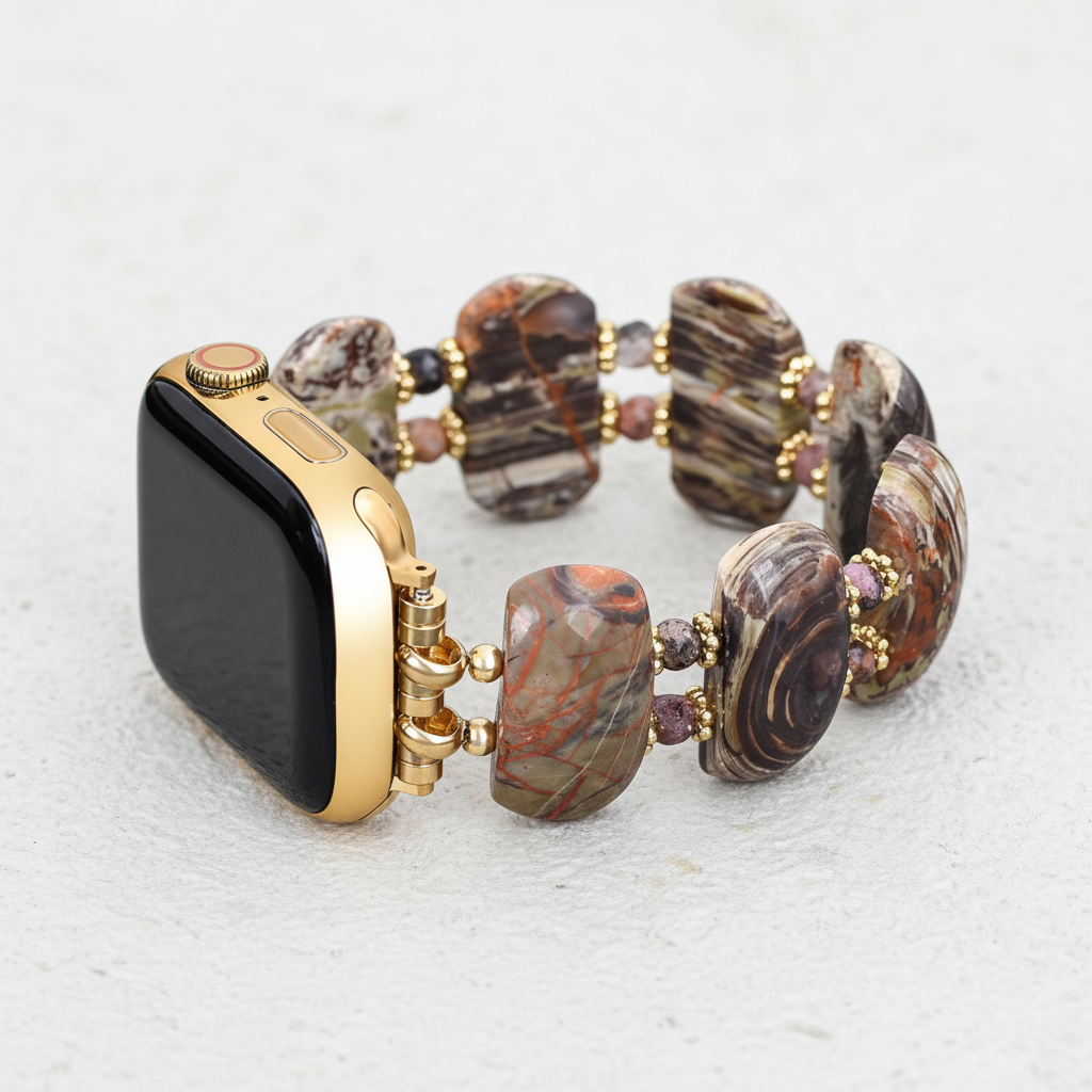 Correa elástica de ágata horizonte del desierto para Apple Watch