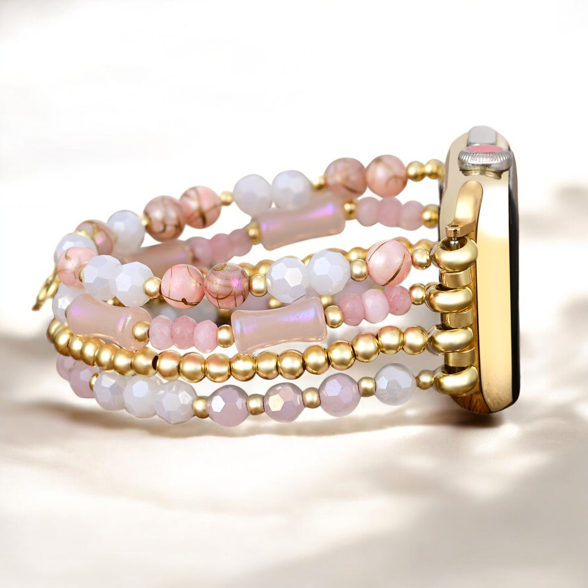 Correa de reloj elástica de amor dorado para San Valentín