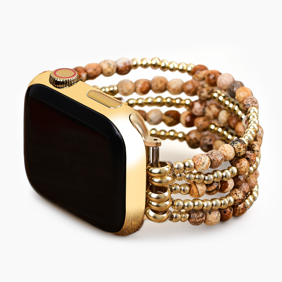 Correa elástica Golden Earth Jasper para Apple Watch