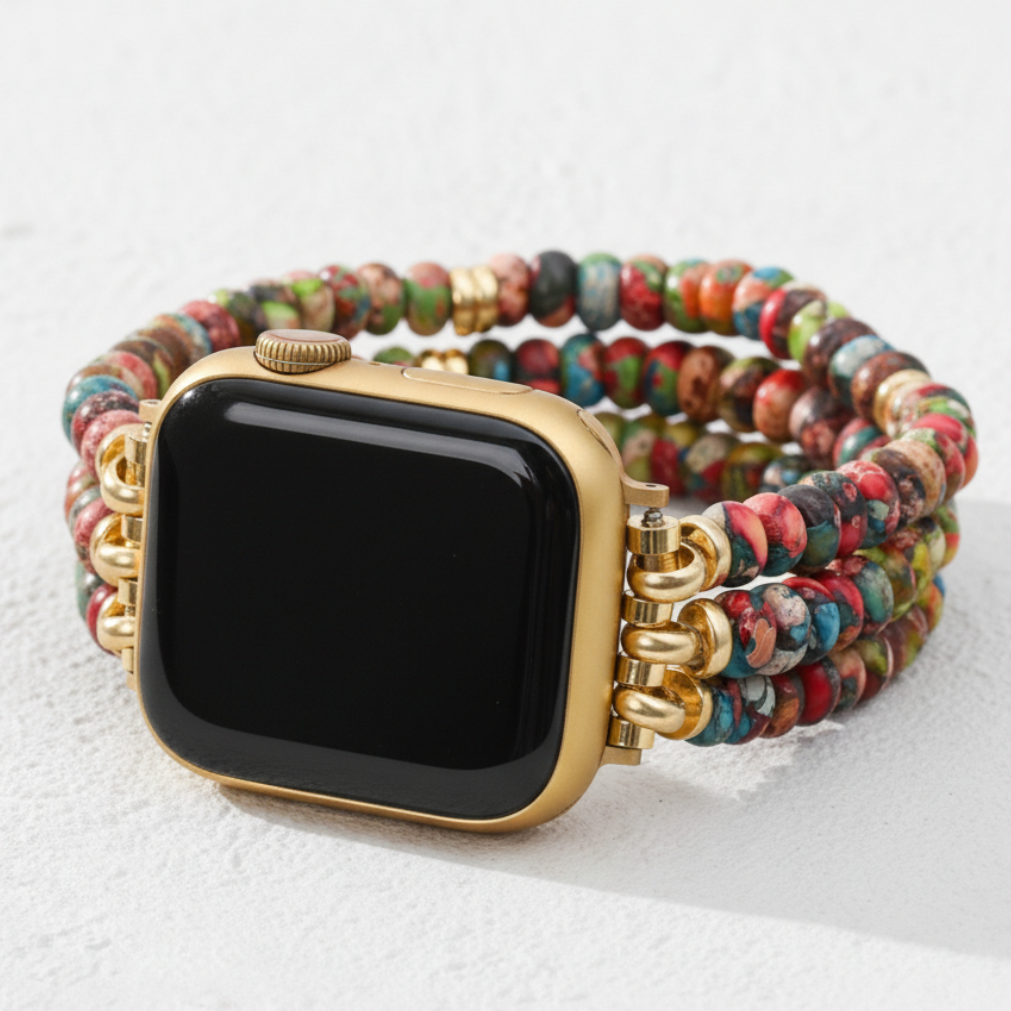 Correa elástica bohemia caleidoscopio para Apple Watch