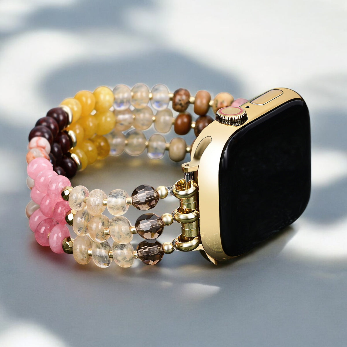 Correa Amber Bloom Stone Stretch Apple Watch