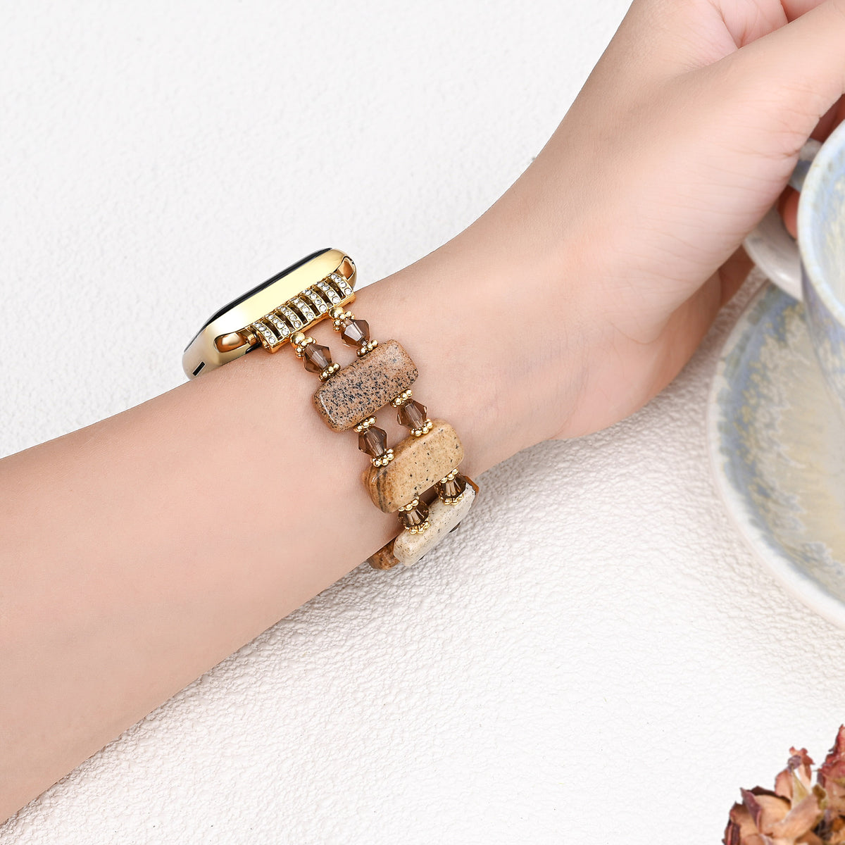 Correa elástica de jaspe del desierto Apple Watch