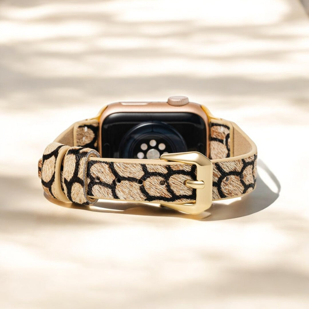 Correa de cuero Midnight Scales para Apple Watch