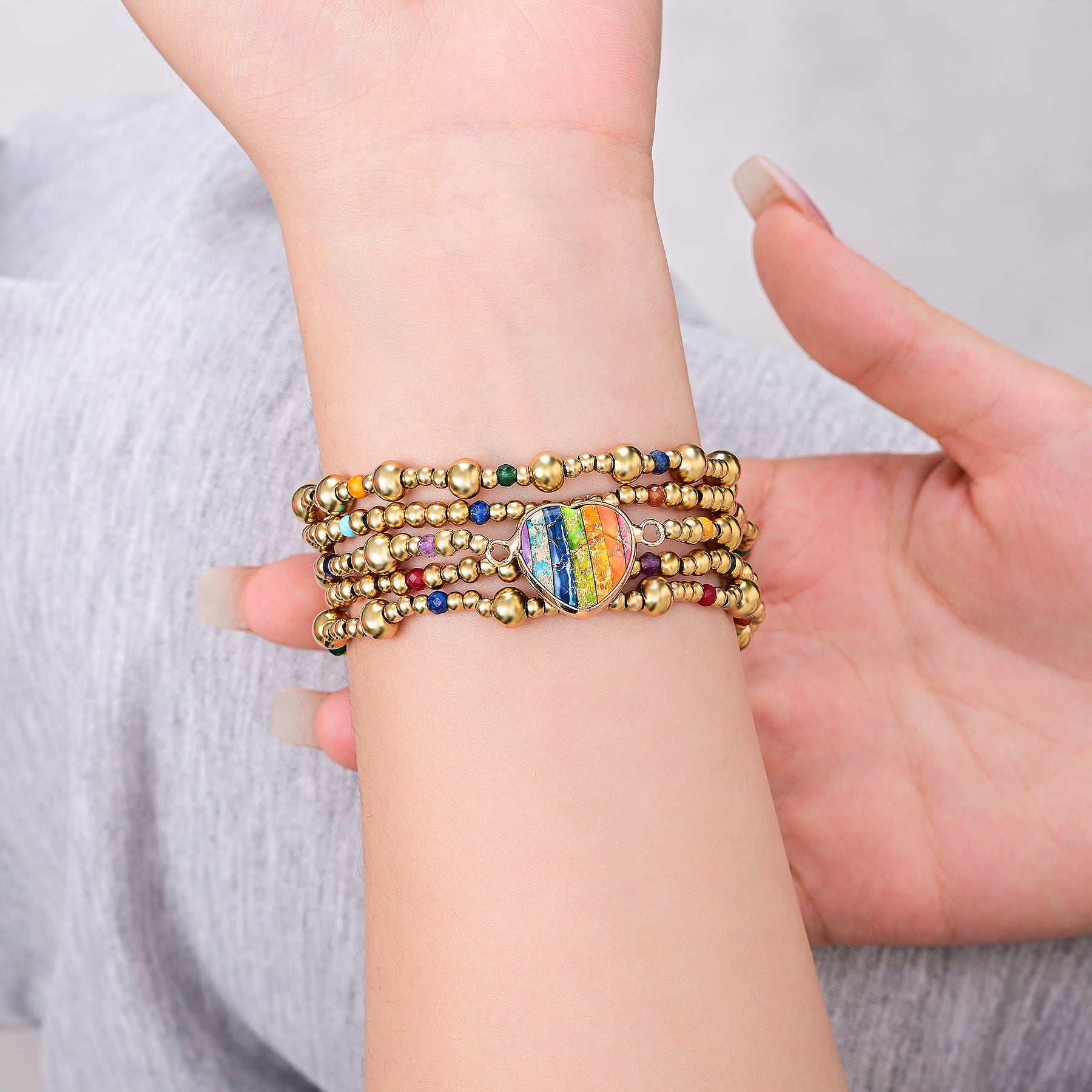 Correa Golden Essence Heart Stretch Apple Watch