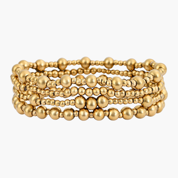Conjunto de Pulseras Doradas Demure