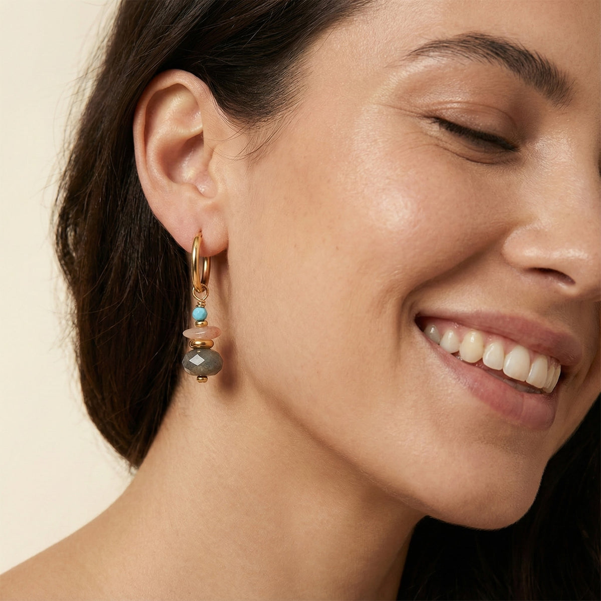 Pendientes Aurora Labradorita