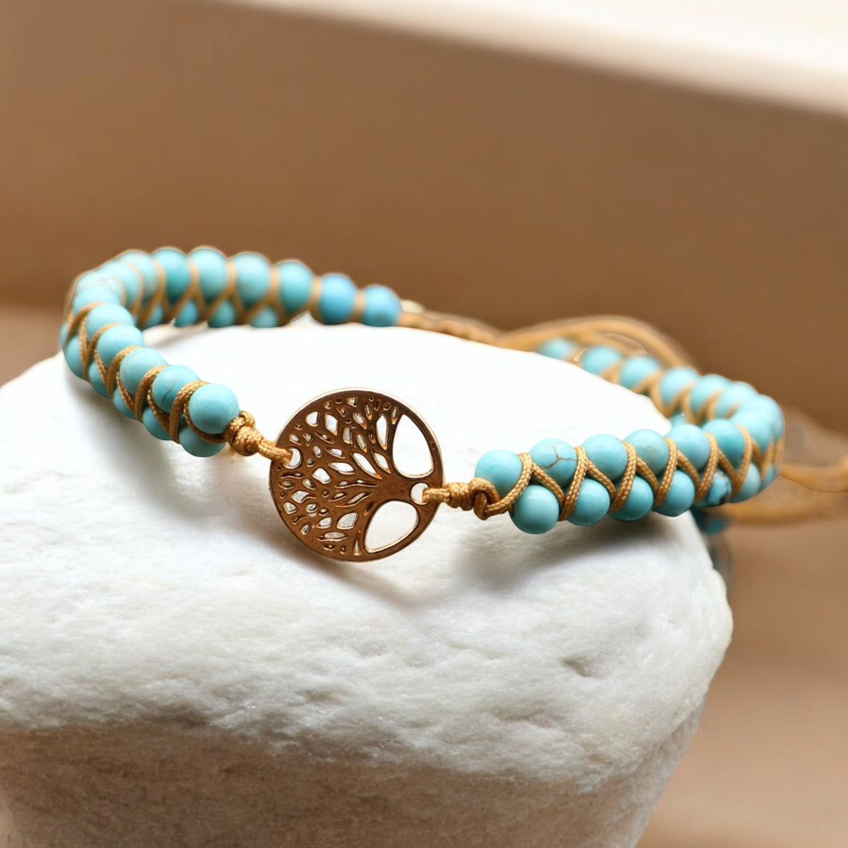 Pulsera Árbol de la Vida Turquesa