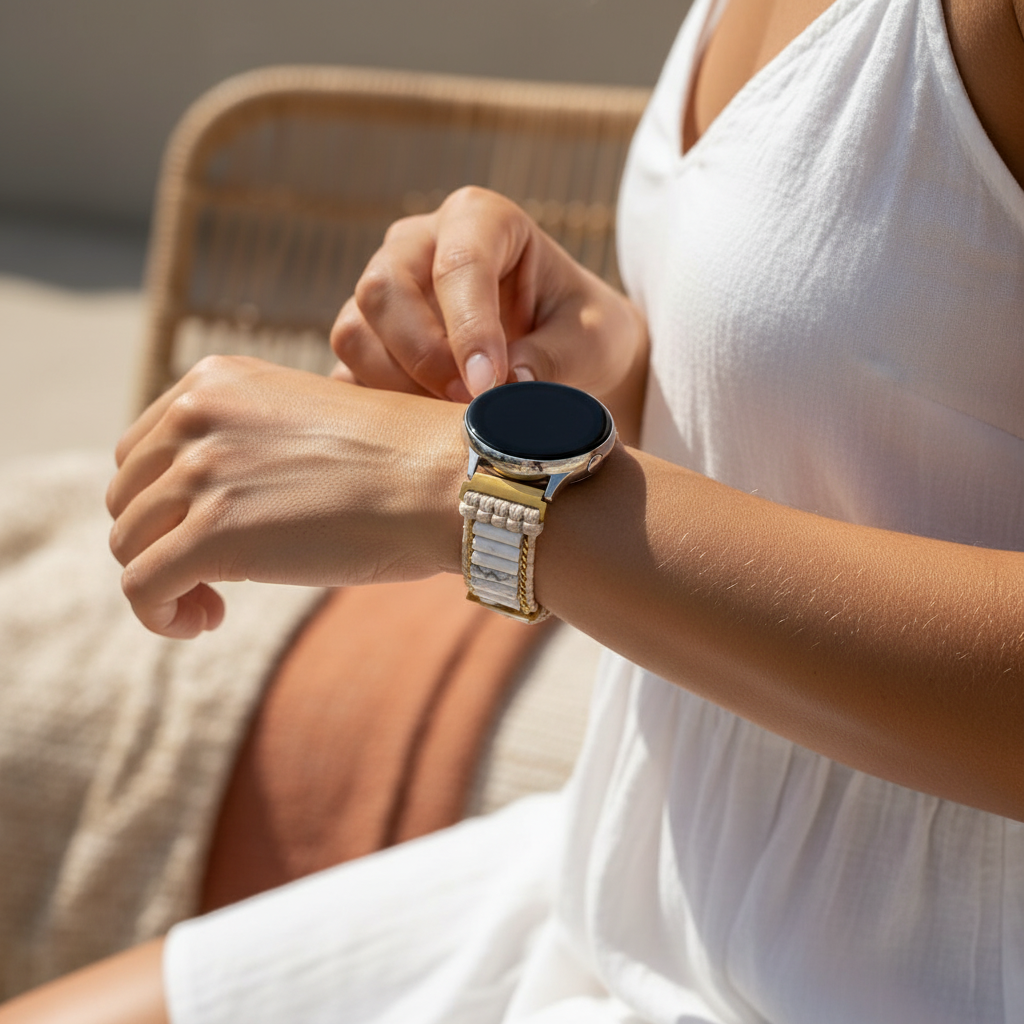 Correa para reloj Samsung Galaxy de Howlita celestial