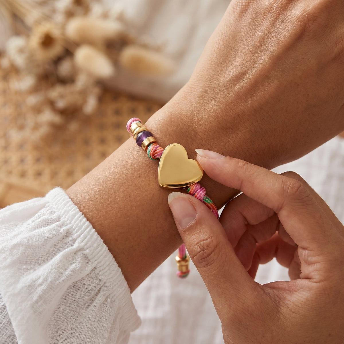 Pulsera de cuerda Nudo de Amor