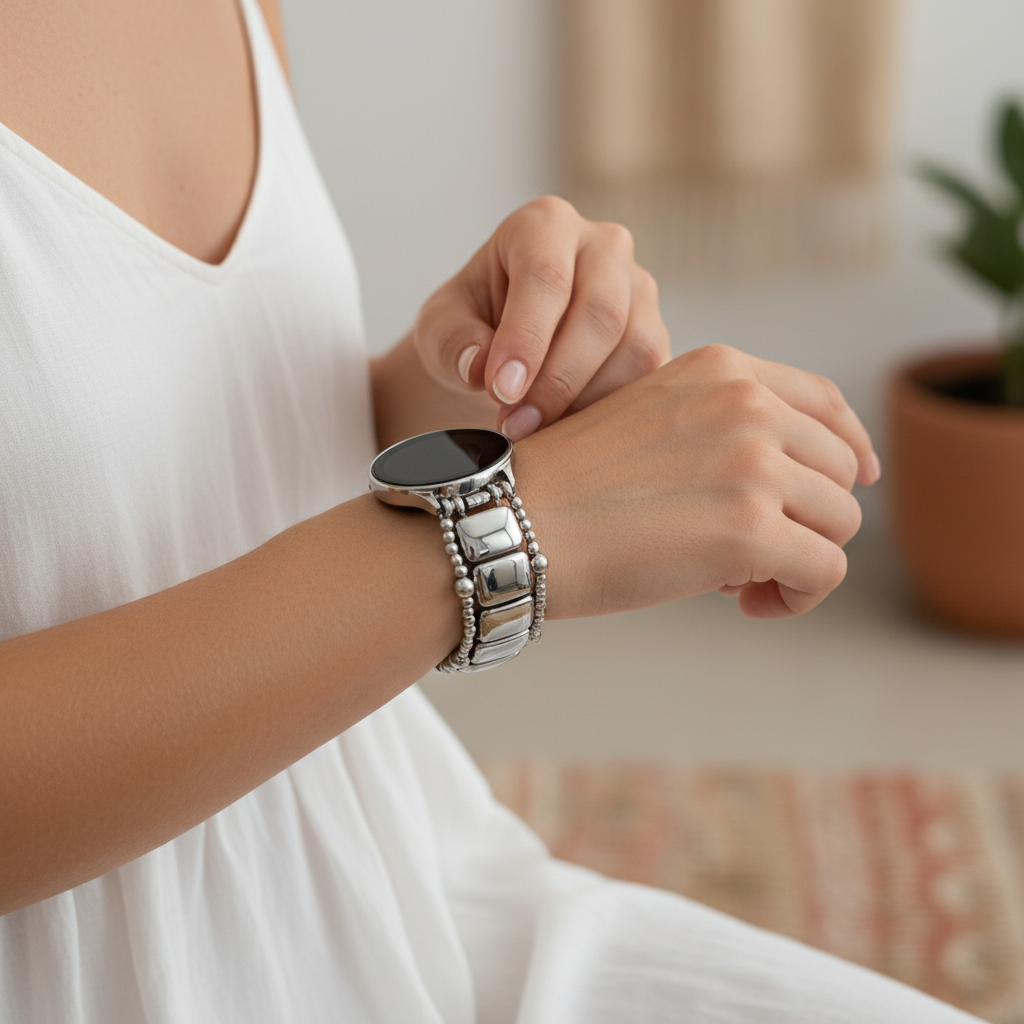 Correa elástica Platinum Noir para Samsung Galaxy Watch