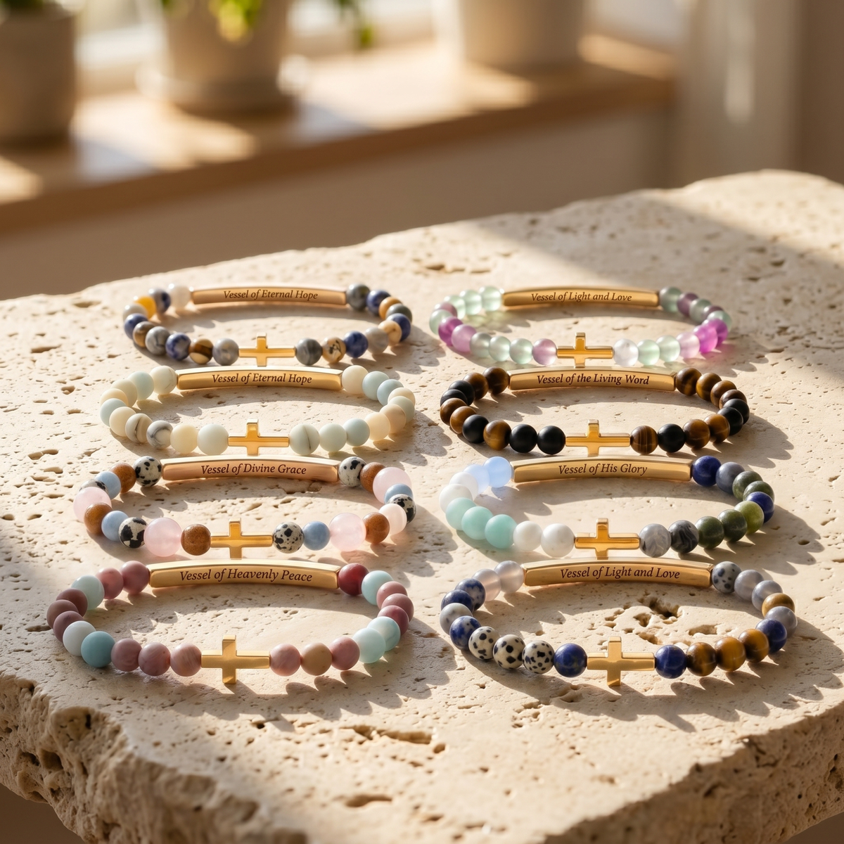 Pulsera de Ágata Mensaje Secreto Vasijas de Propósito