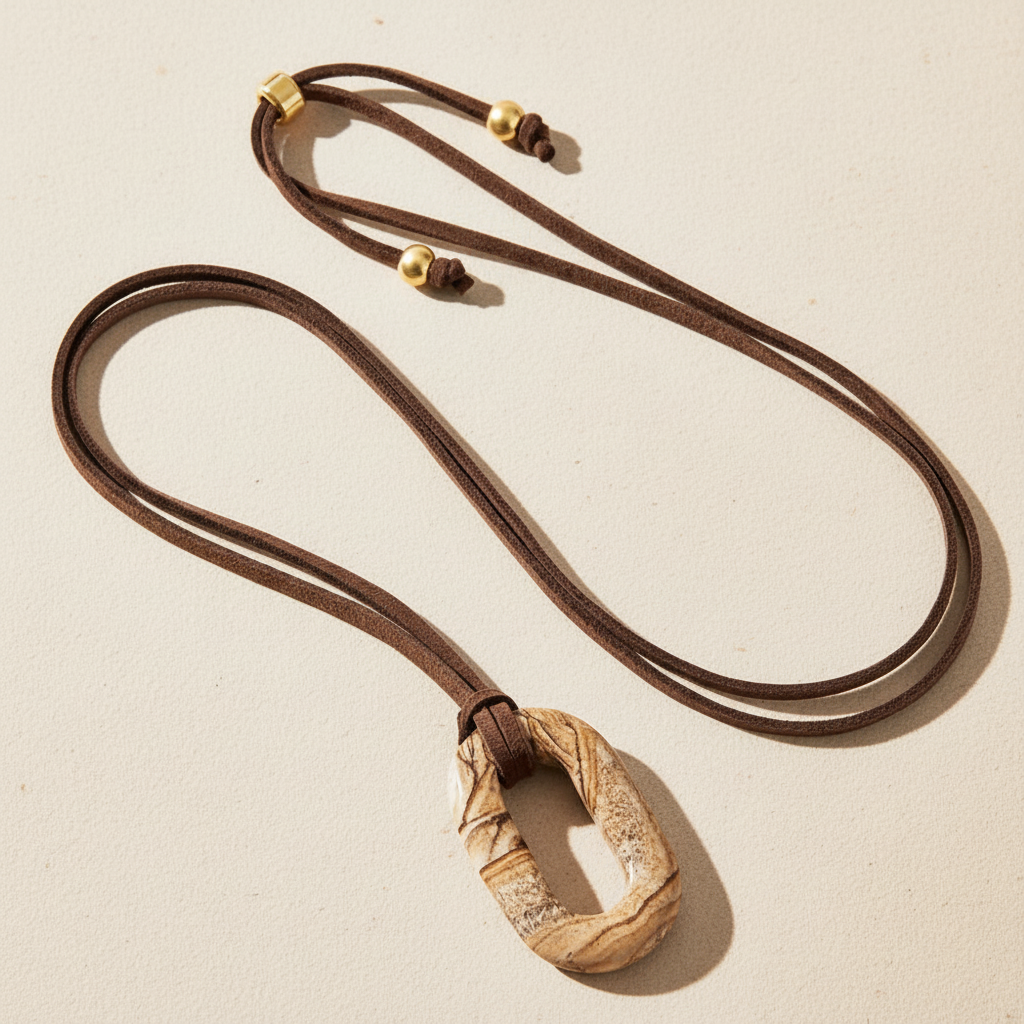 Collar Serenidad Piedra Imagen de Ante