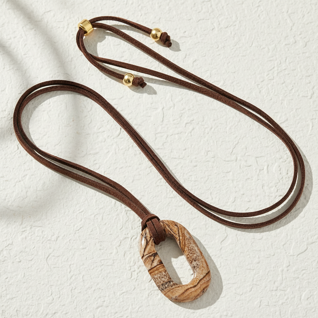 Collar Serenidad Piedra Imagen de Ante