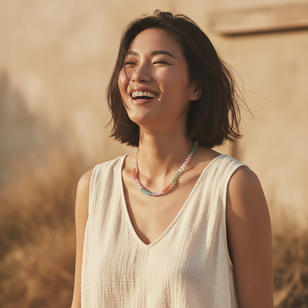 Collar de gema Aurora