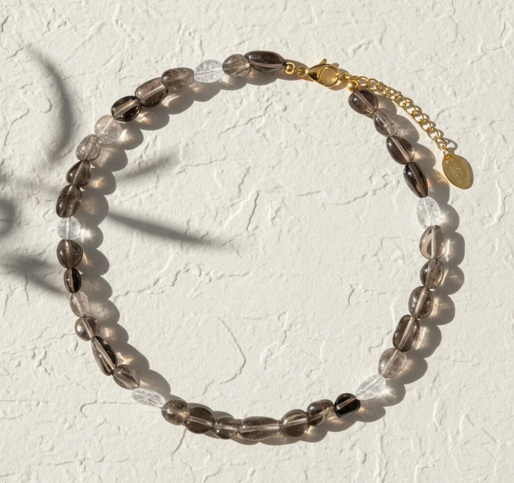 Collar de Armonía de Cristal de Obsidiana