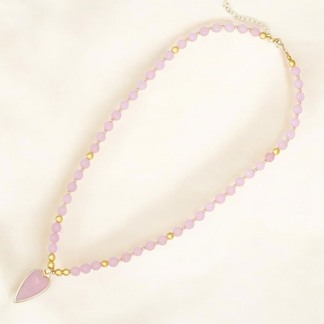 Collar de corazón alargado de amor para San Valentín