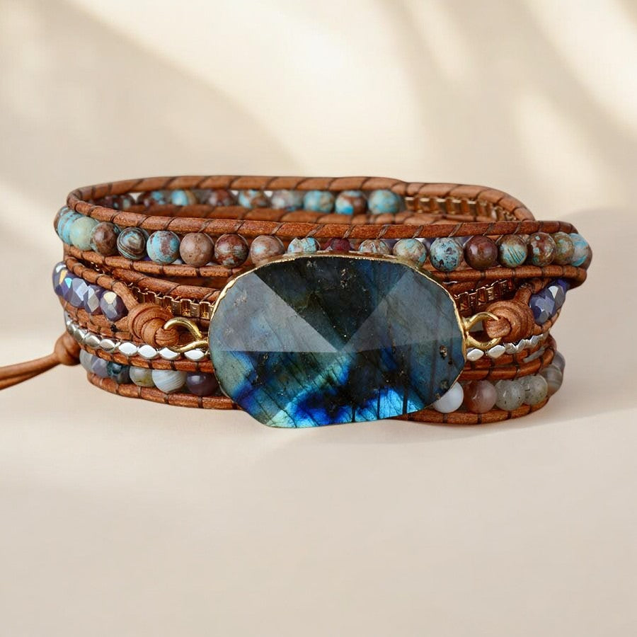 Pulsera envolvente Labradorite Wanderer