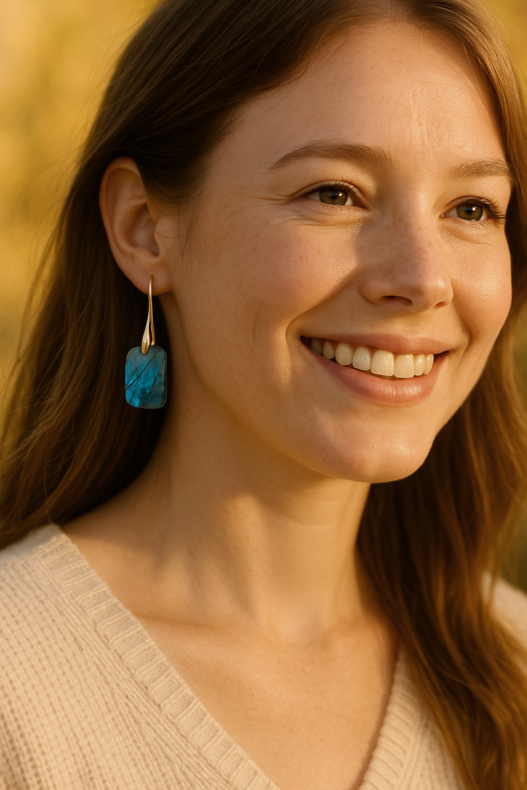 Pendientes de aro con orbe moteado Crimson Orbit