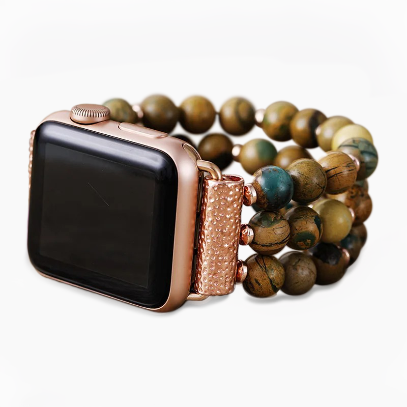 Correa de reloj elástica Draconite de pradera forestal