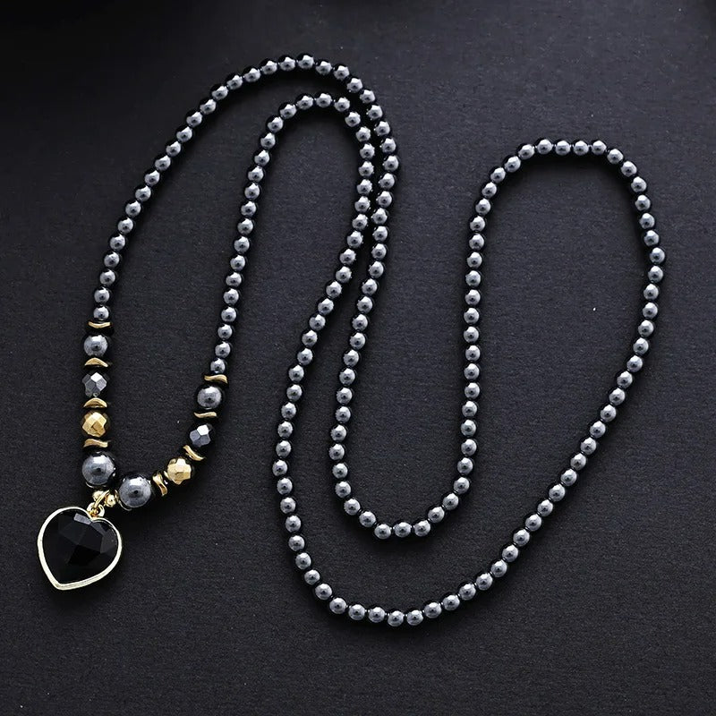 Collar de Armonía Intensa de Hematita