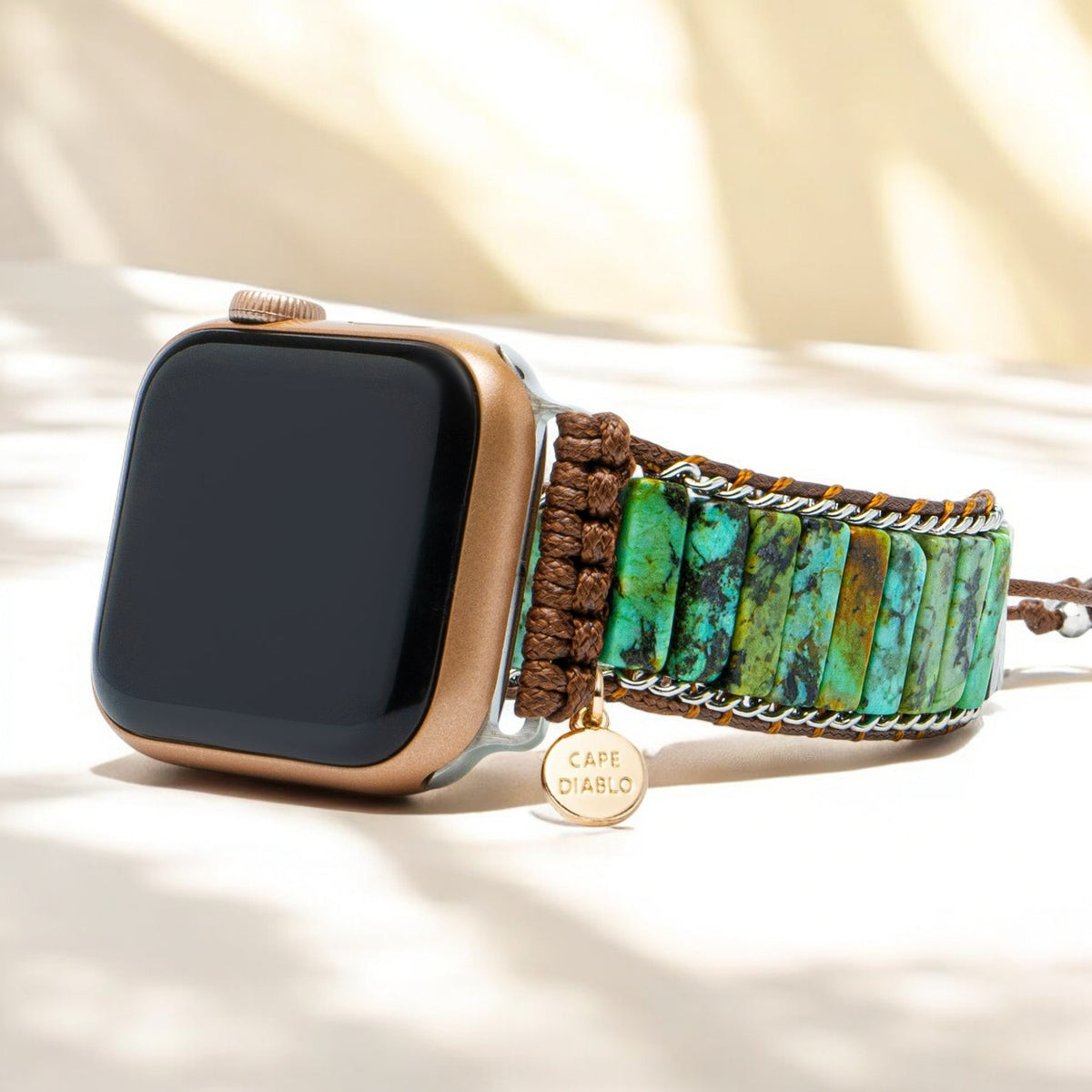 Correa para Apple Watch de turquesa africana para hombre