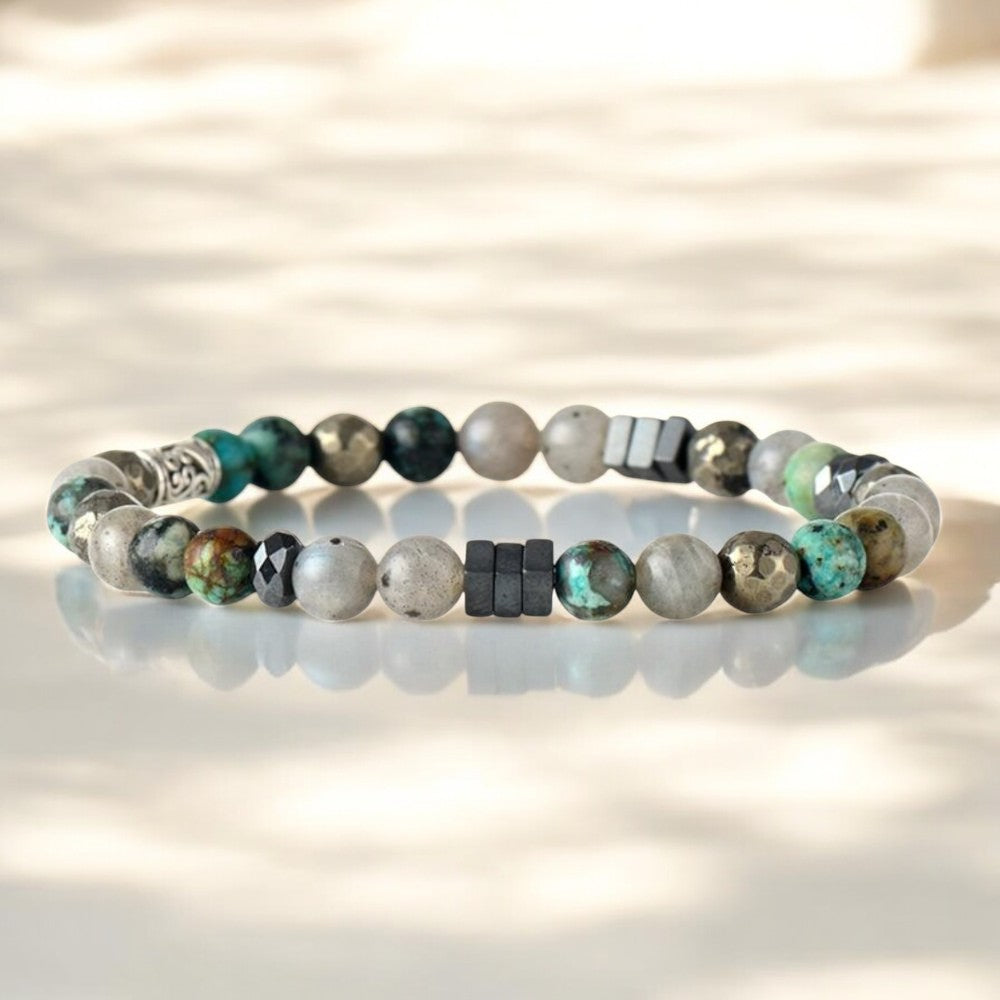 Pulsera de piedra Odin para hombres