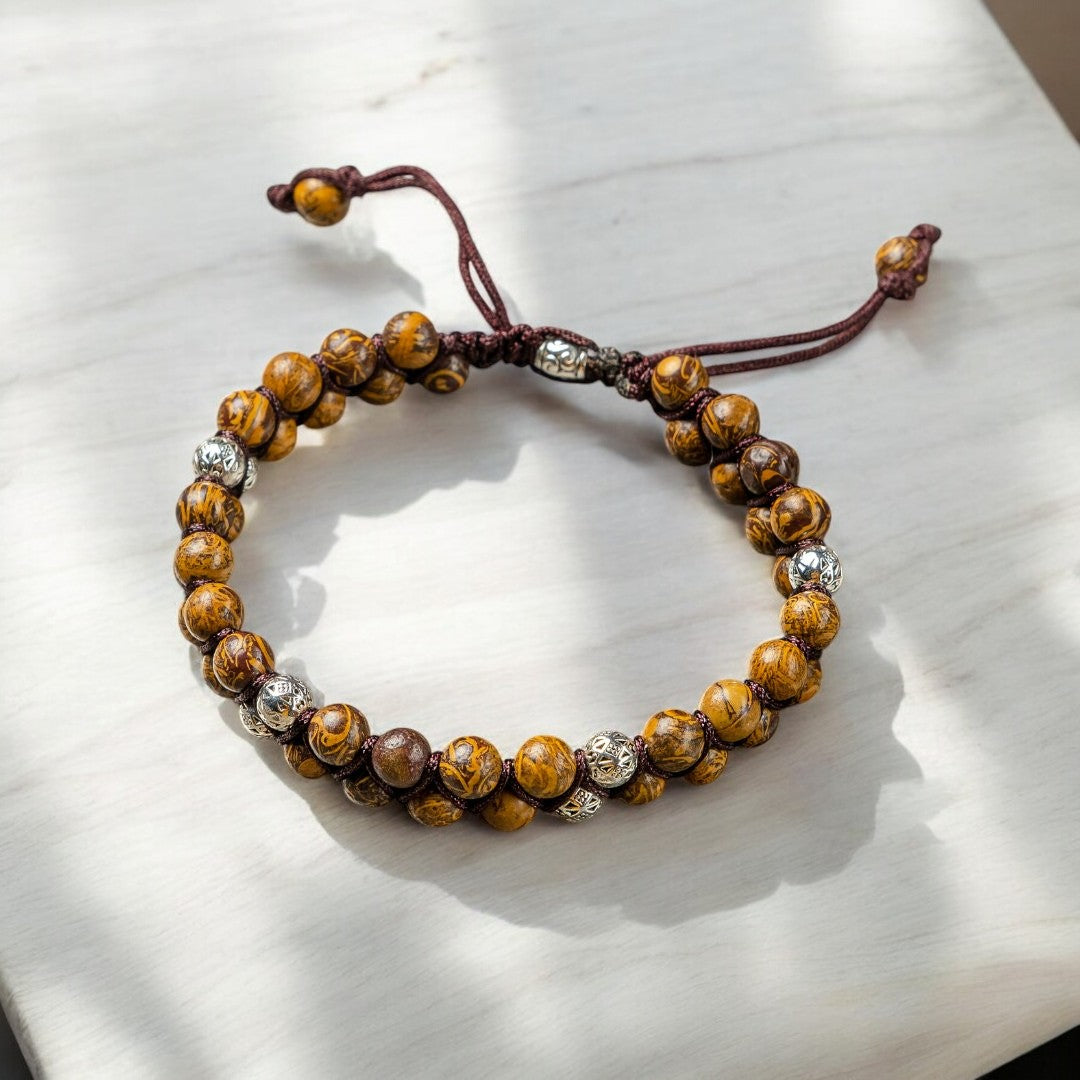 Pulsera Vintage de Jasper para Hombre