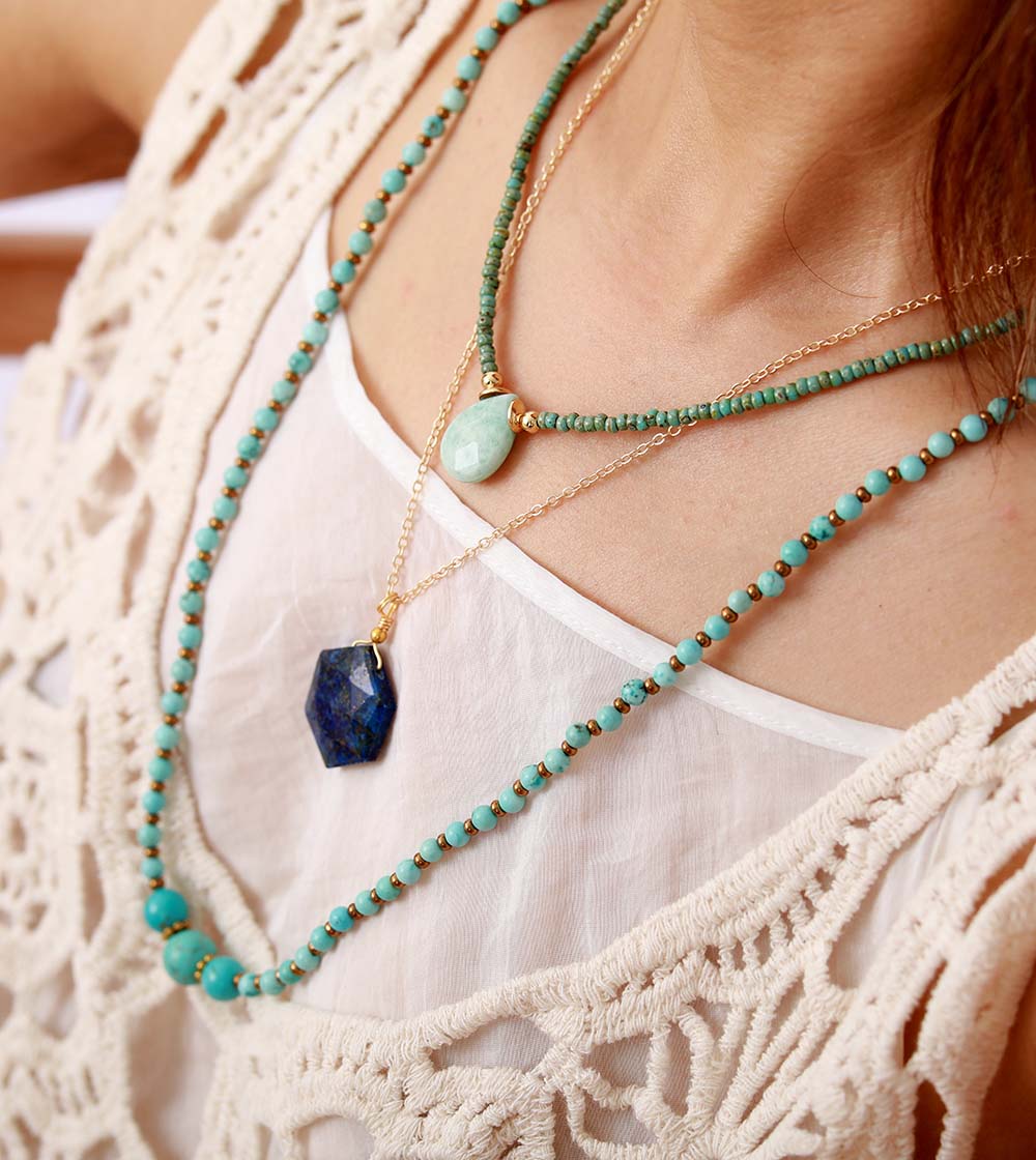 Healing Energy Amazonite Necklace - Cape Diablo