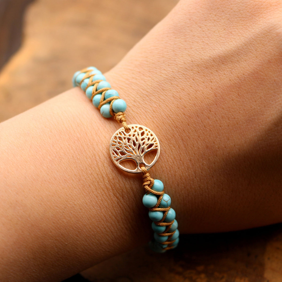 Tree of Life Turquoise Bracelet - Cape Diablo