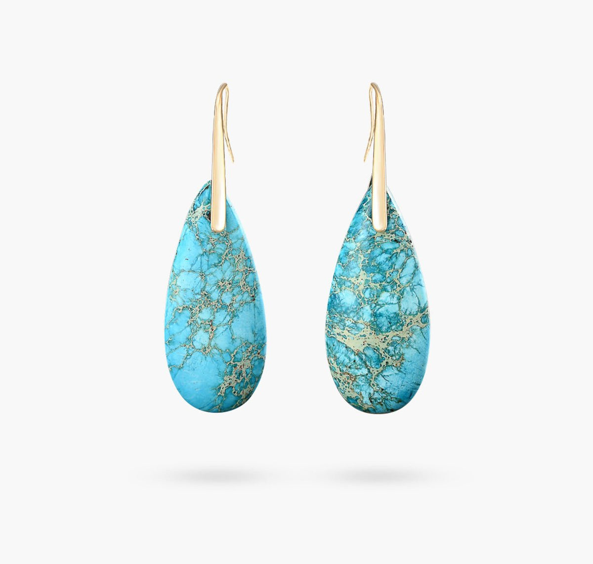 Turquoise Jasper Protection Drop Earrings - Cape Diablo