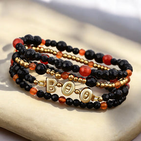 Set de pulseras de calabaza de Halloween