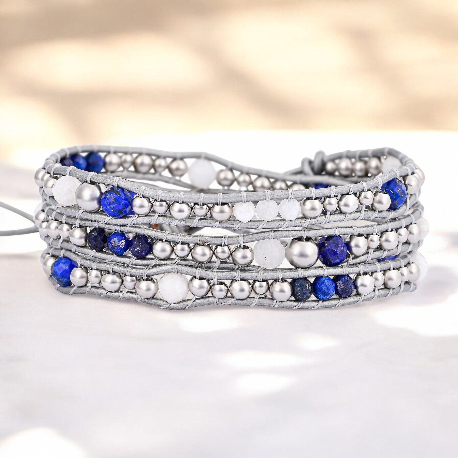 Pulsera envolvente de protección Celestial Lapis